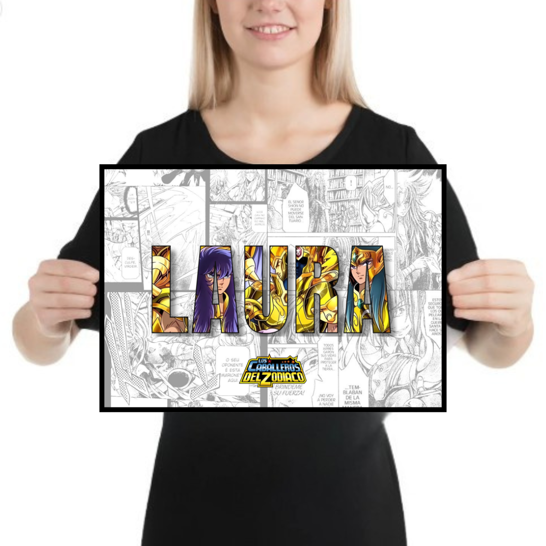 Lienzo Digital Personalizado Anime Retro