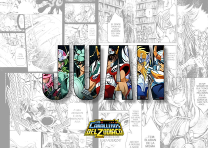 Lienzo Digital Personalizado Anime Retro