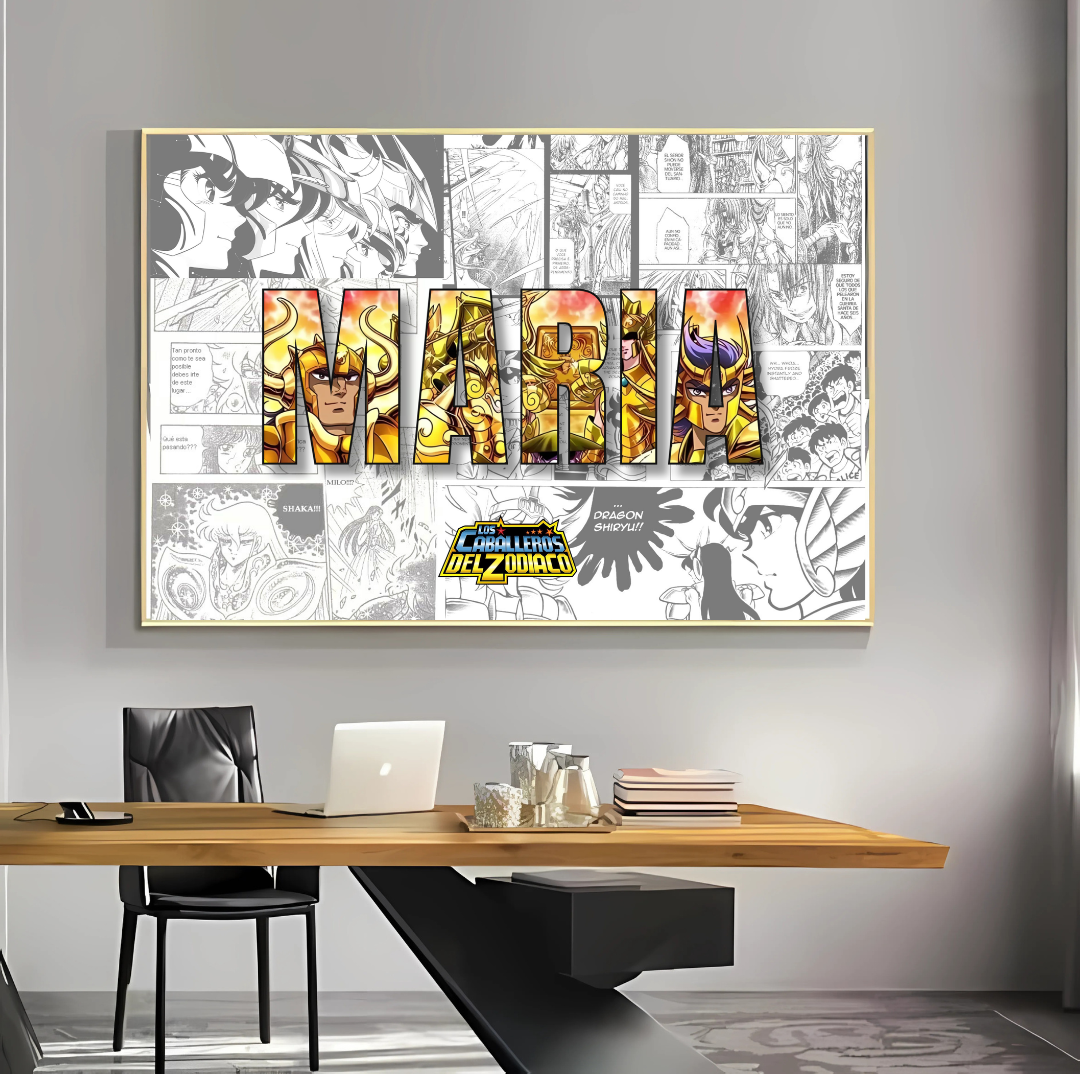 Lienzo del Zodiaco Customizado Anime Retro